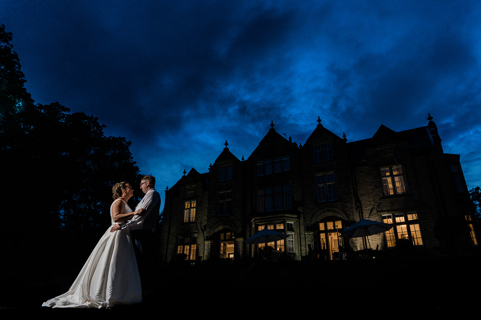 Wedding photograph at the Woodlands in Leeds