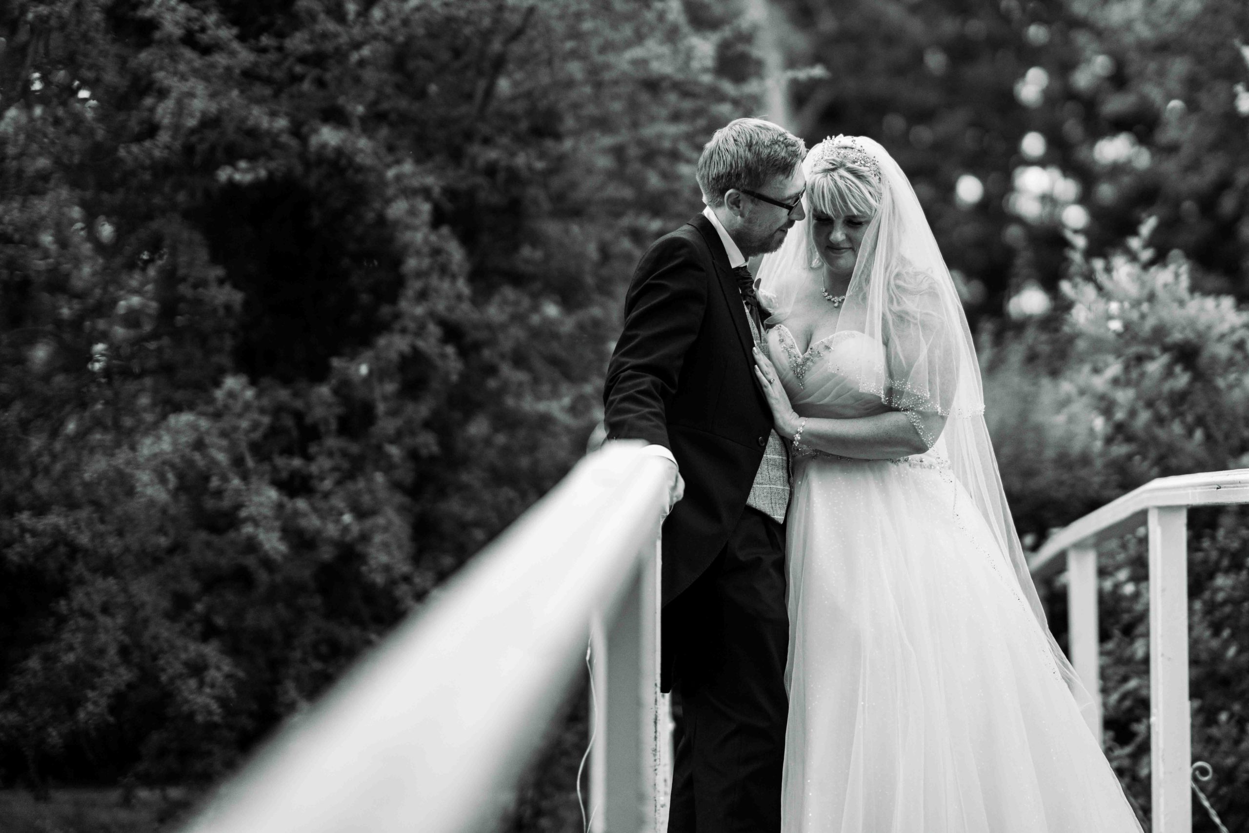 Natural wedding portrait of couple at Thicket Priory