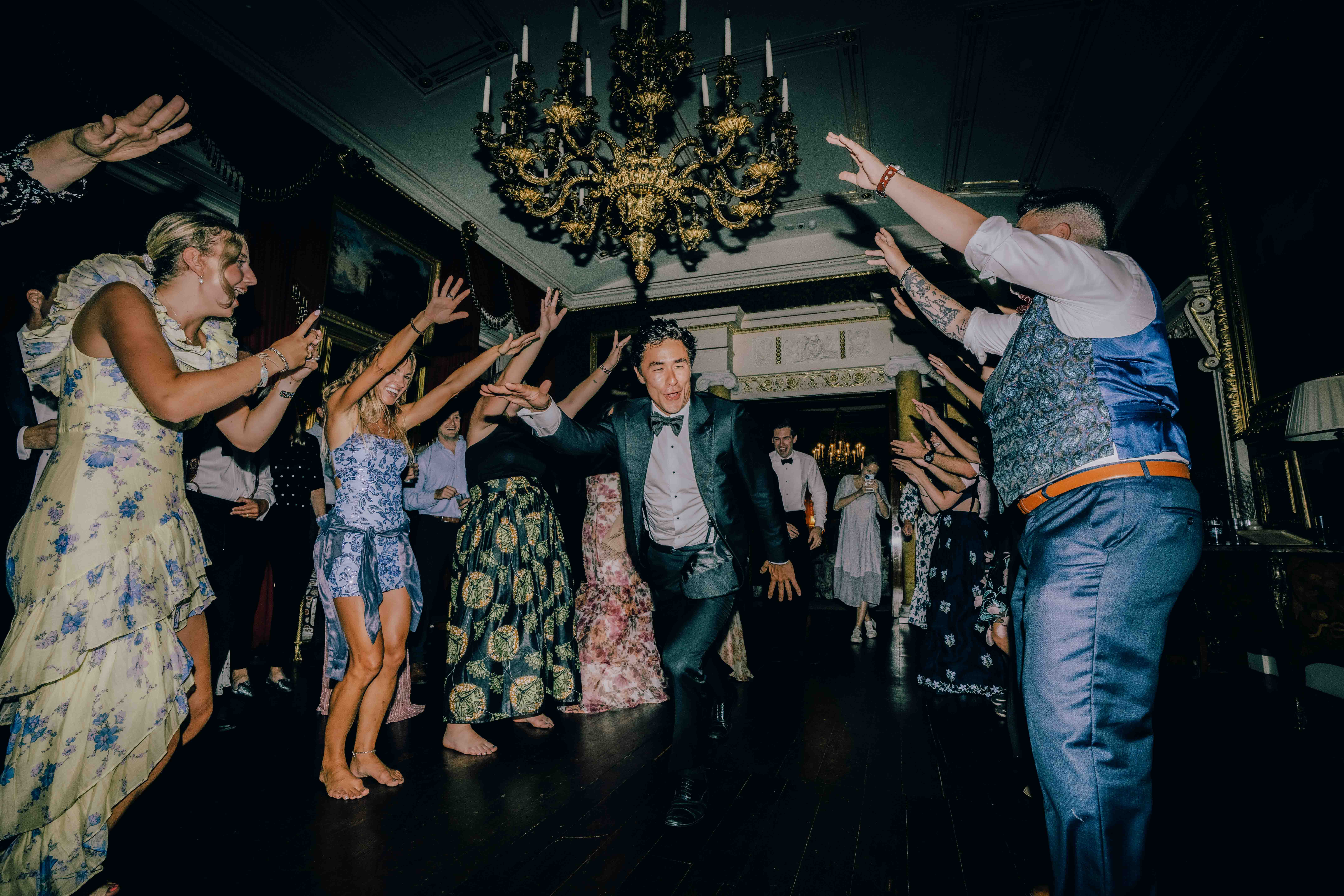 Wedding dance floor photographs
