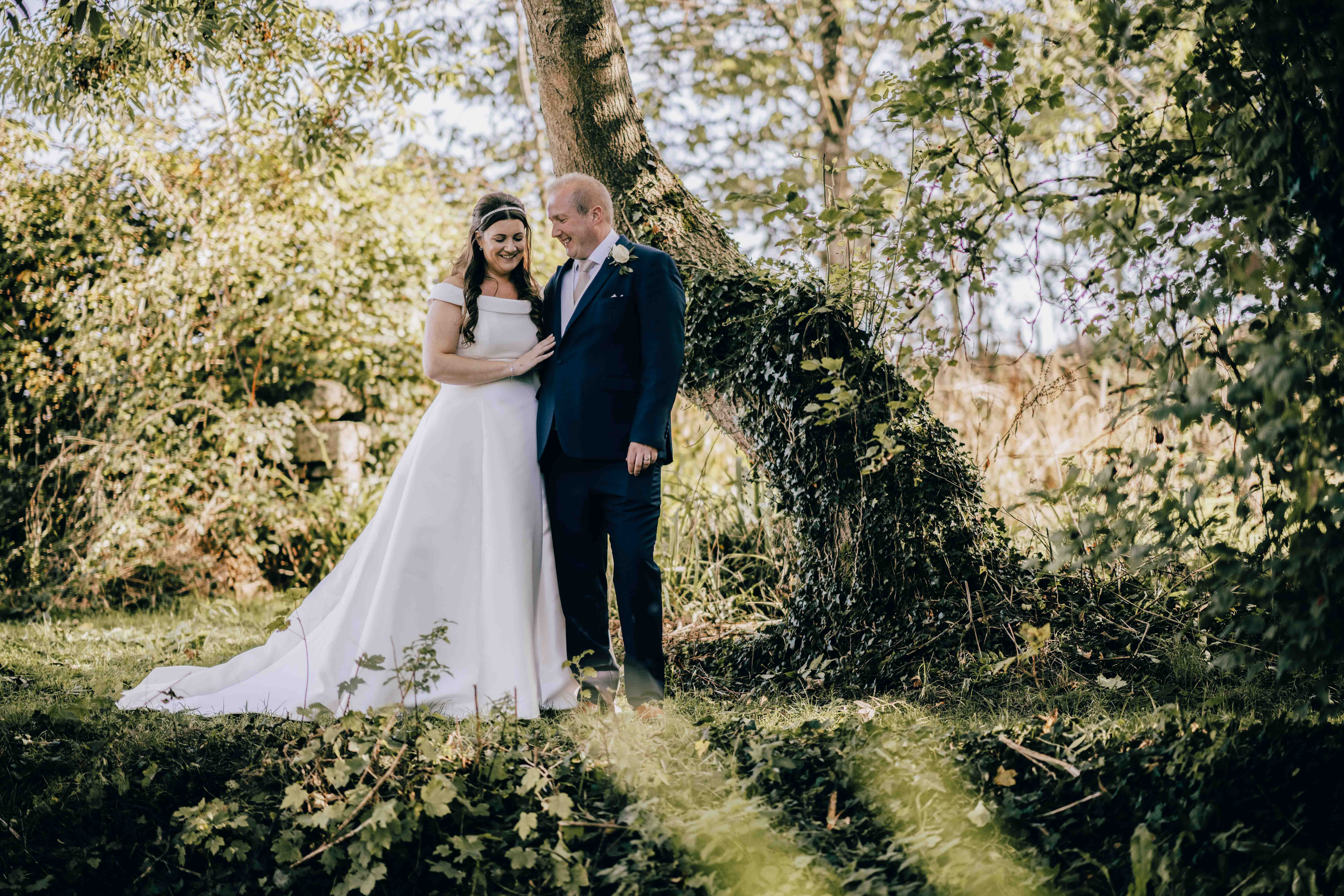 Natural wedding portrait