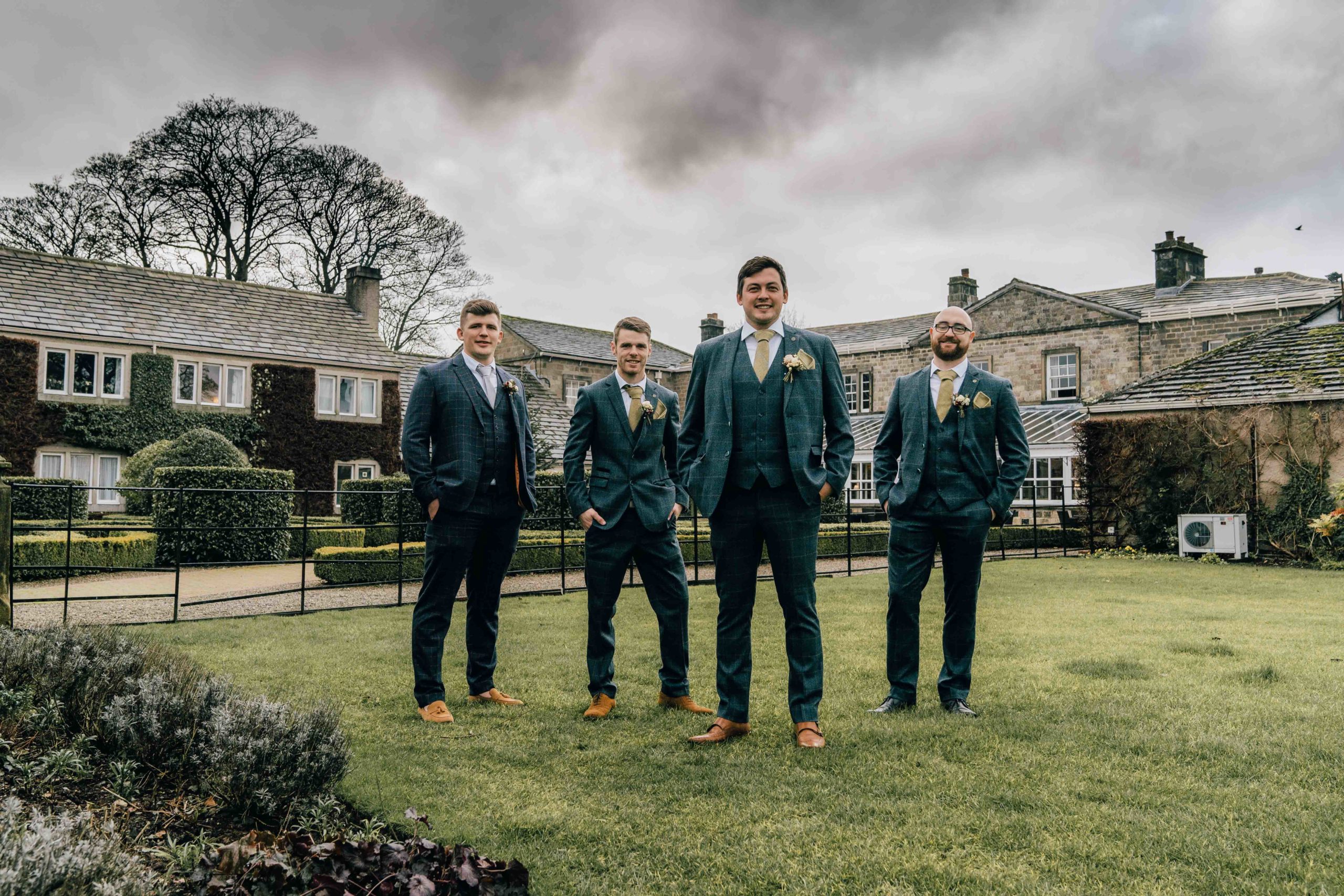 Oliver getting ready for his wedding at the Devenshire Arms, Bolton Abbey