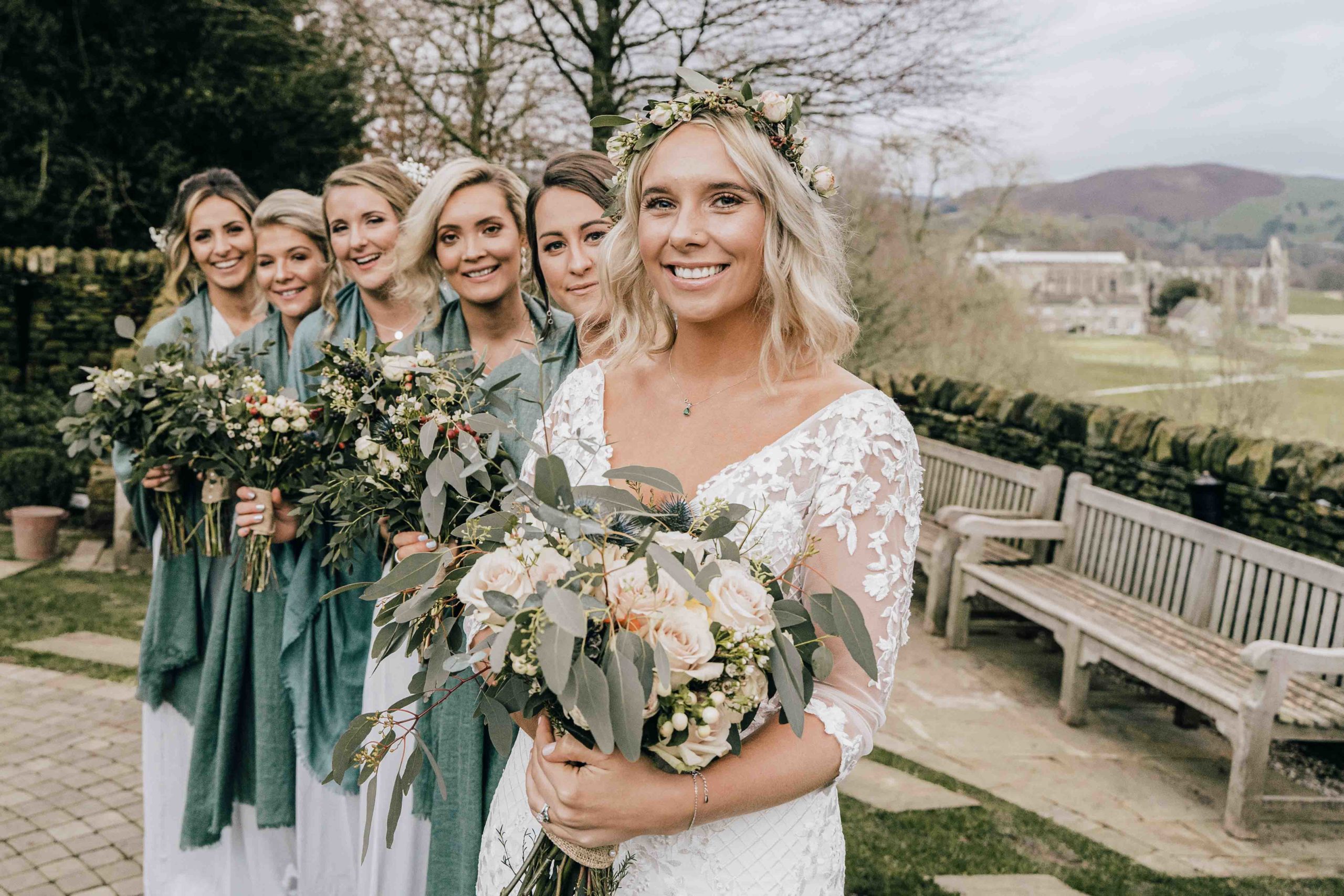 Bridal portrait Tithe Barn