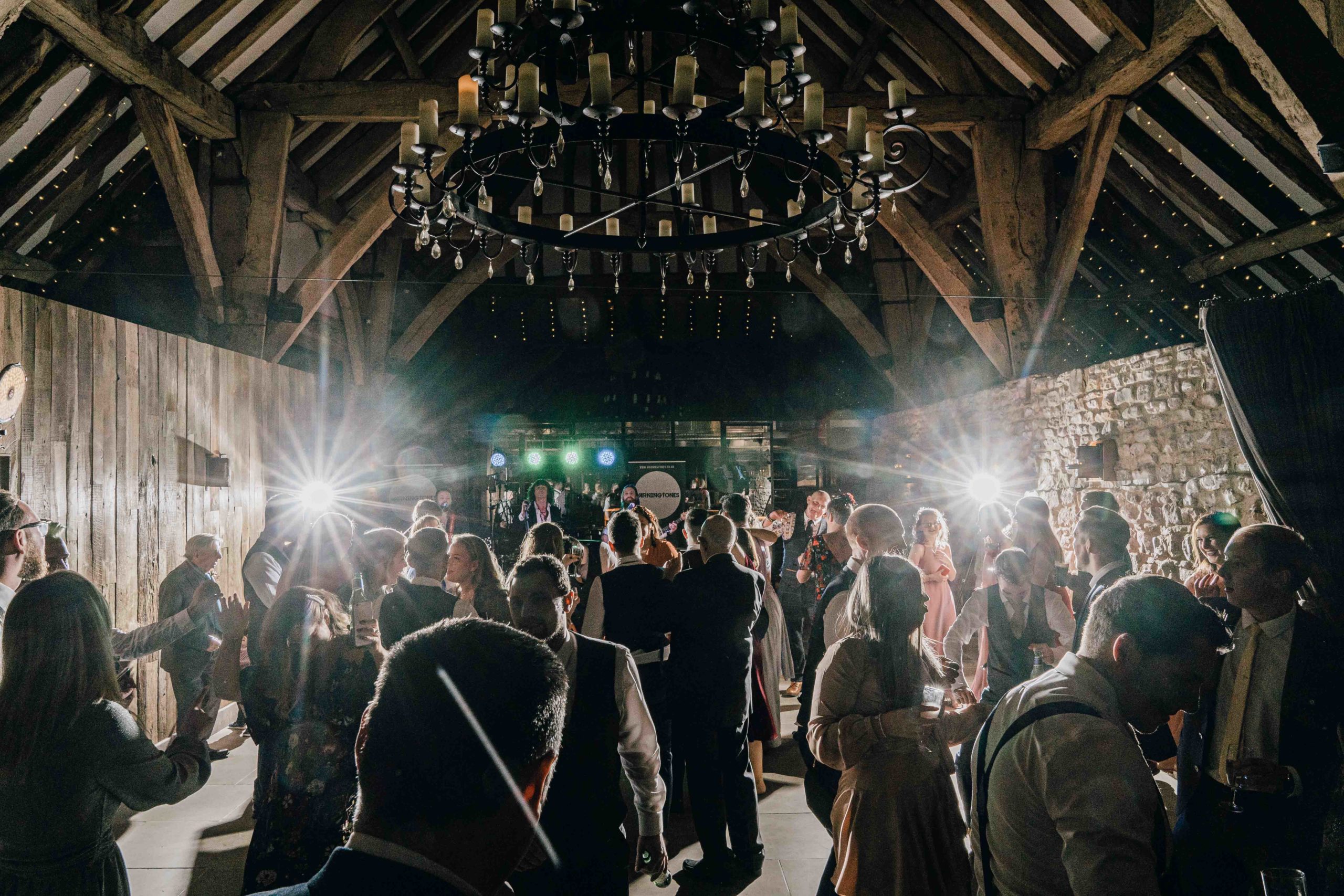 Wedding dance floor Tithe Barn