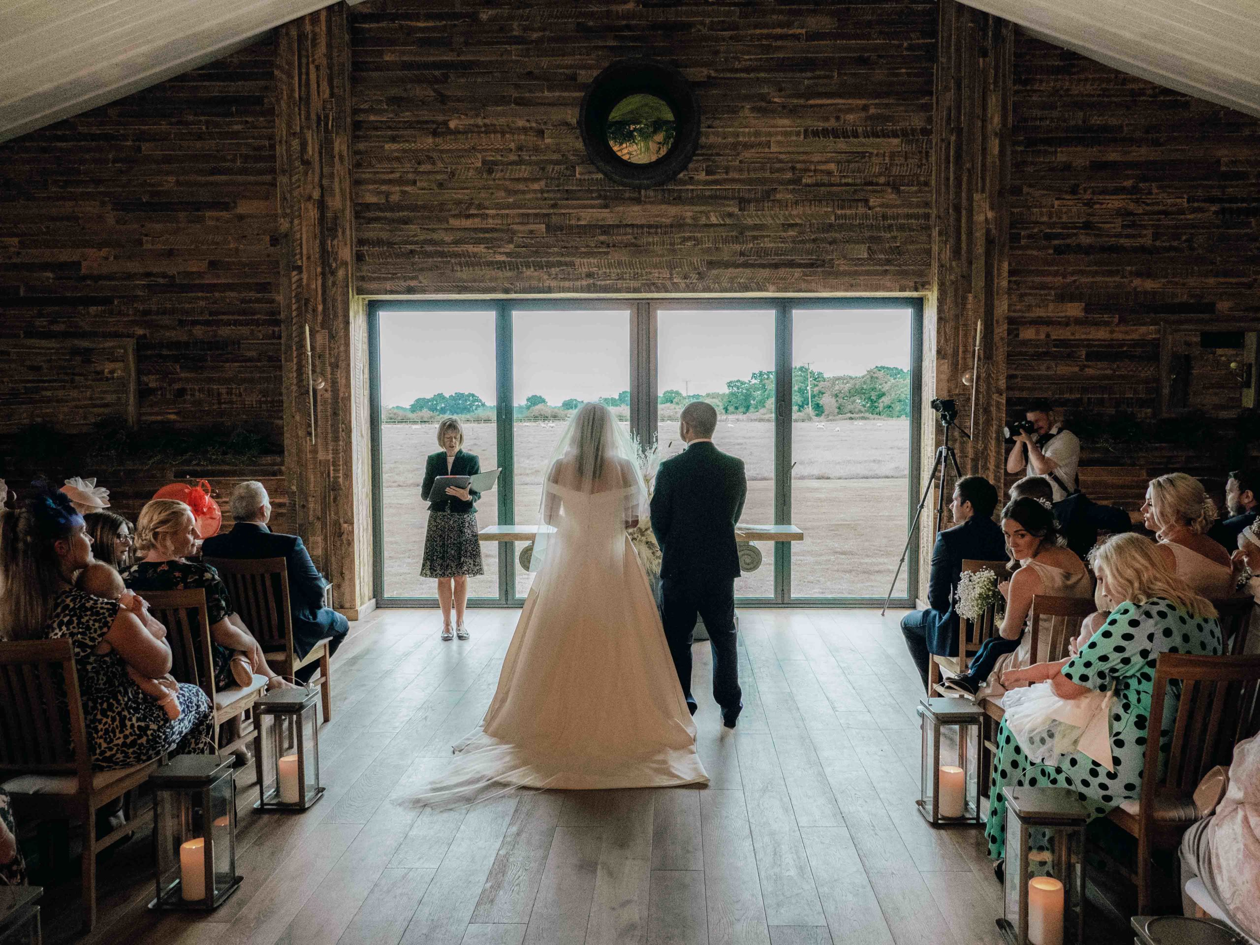 Wedding ceremony at Woodstock weddings and events
