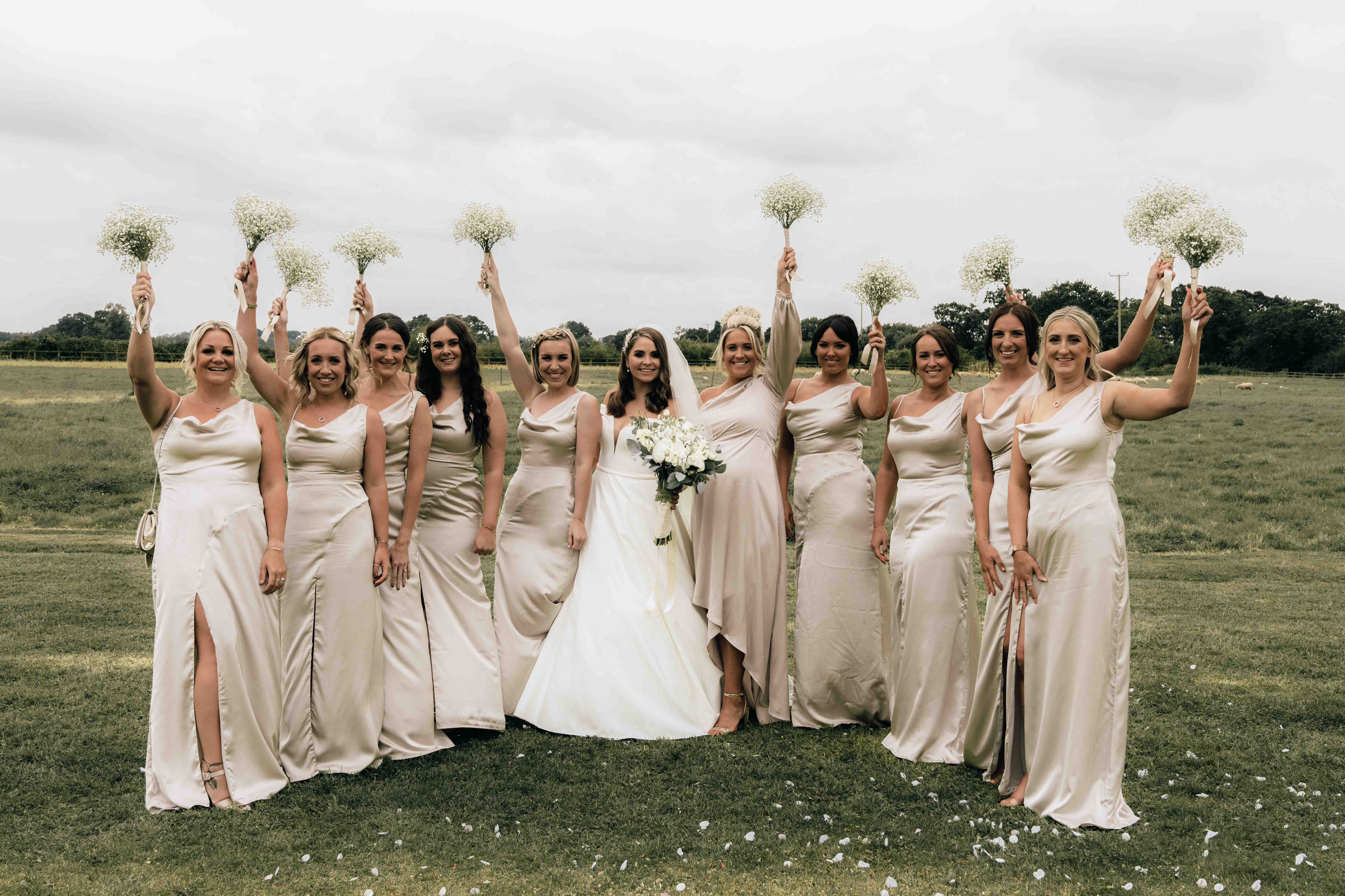 Bridal party photo at Woodstock weddings