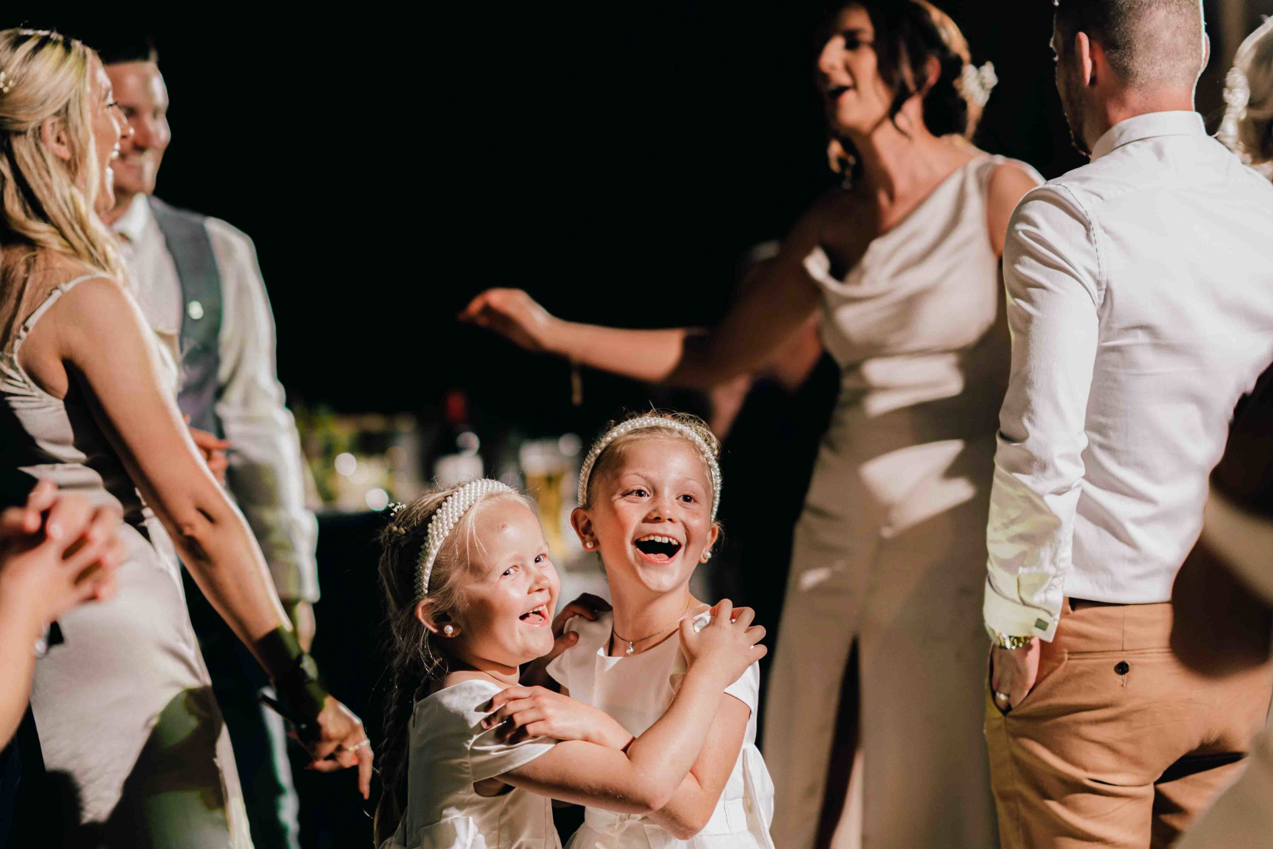 Kids having fun on the dance floor at Woodstock weddings and events