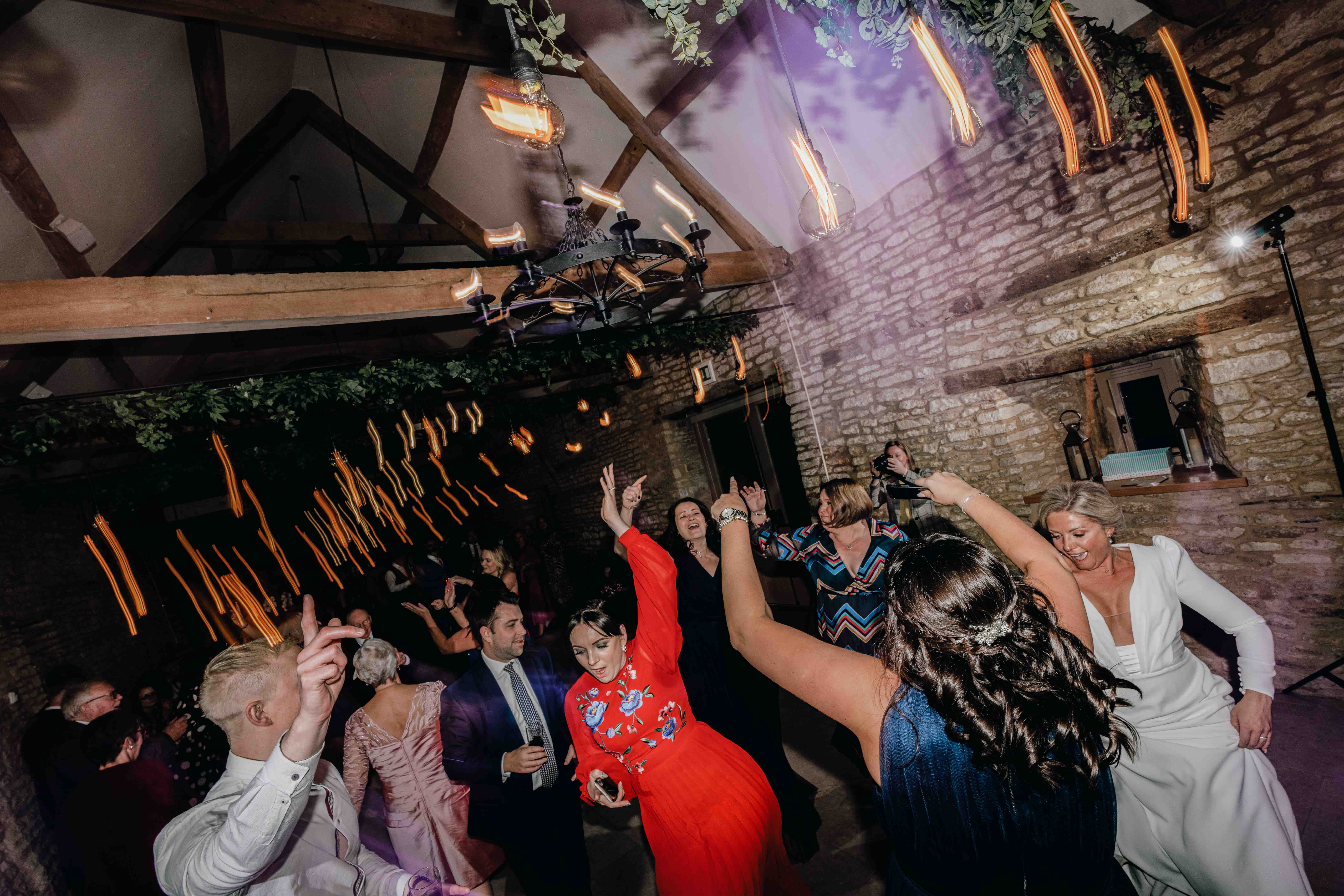 Awesome dancfloor at Caswell House wedding