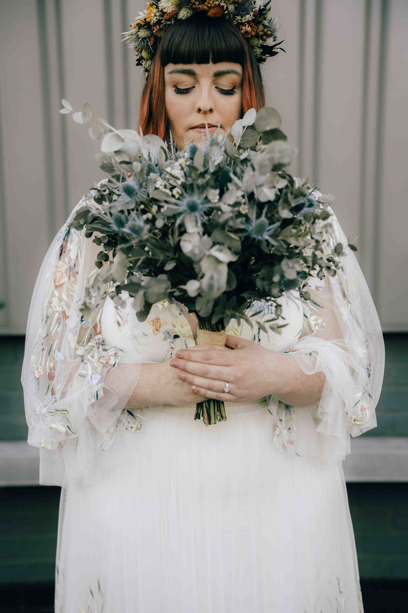 Beautiful and natural bridal portrait at New Craven Hall