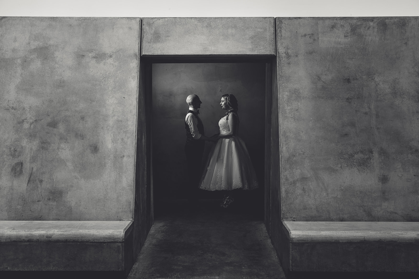 Creative wedding photo