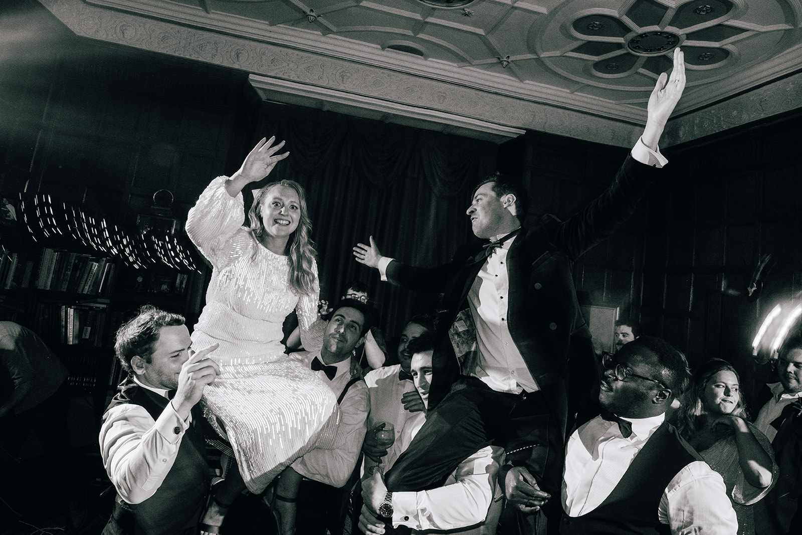 A great example of an unposed, in the moment wedding photograph