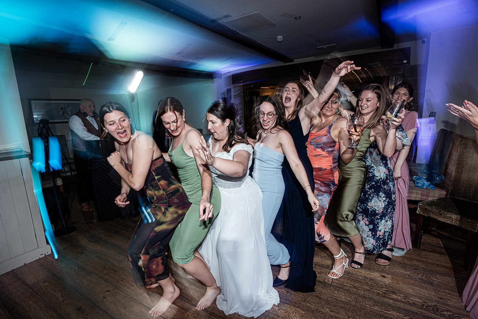 Bridesmaids on the dancefloor at weddings