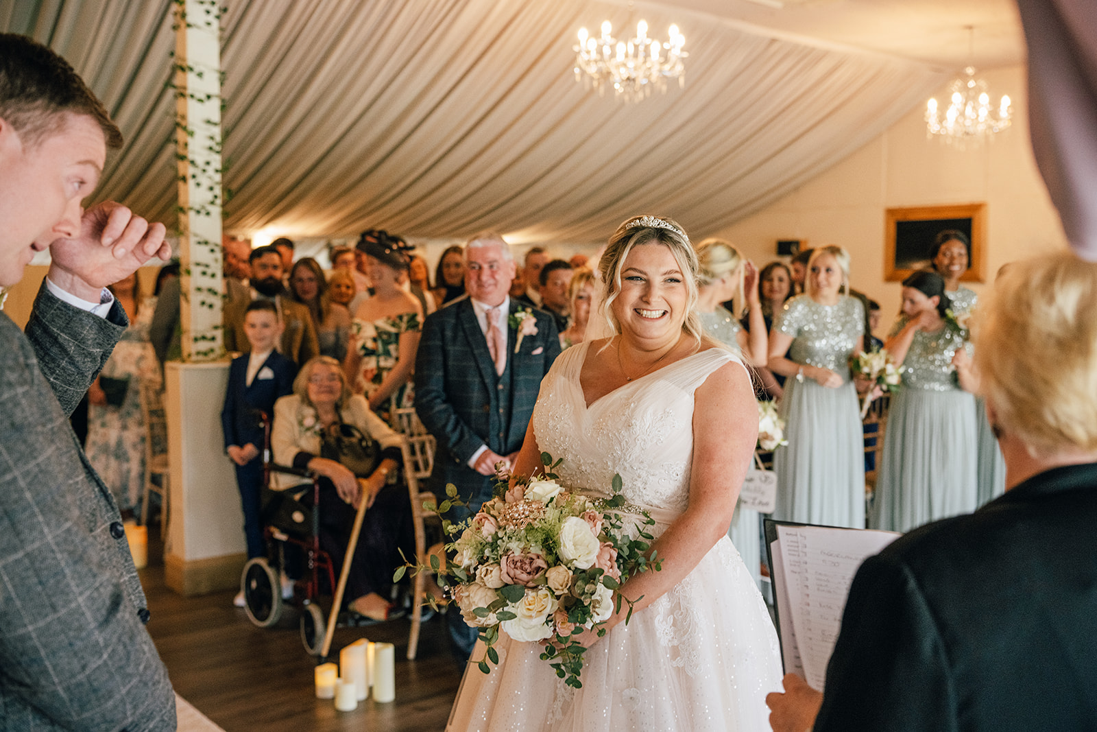 Wedding ceremony photos at The Moorlands Inn, Halifax