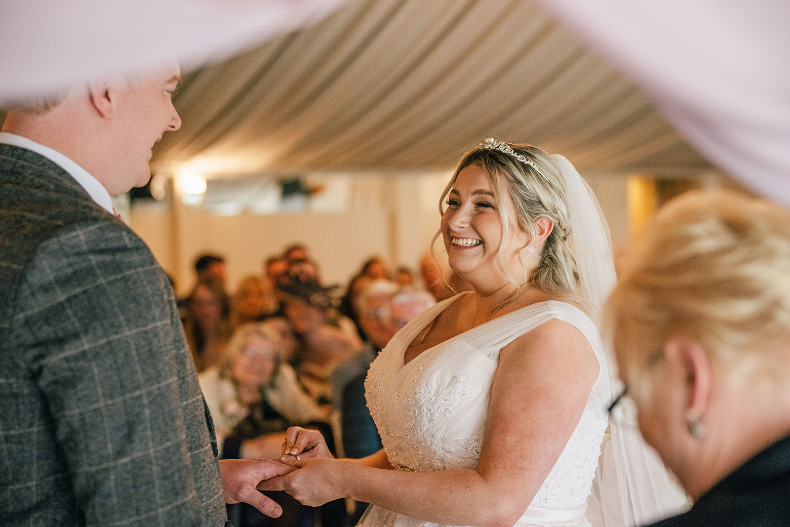 Wedding ceremony photos at The Moorlands Inn, Halifax