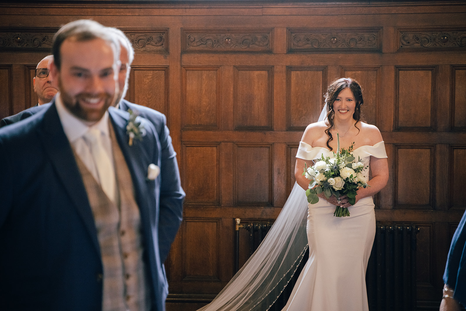 Wedding ceremony photograph Keele Hall