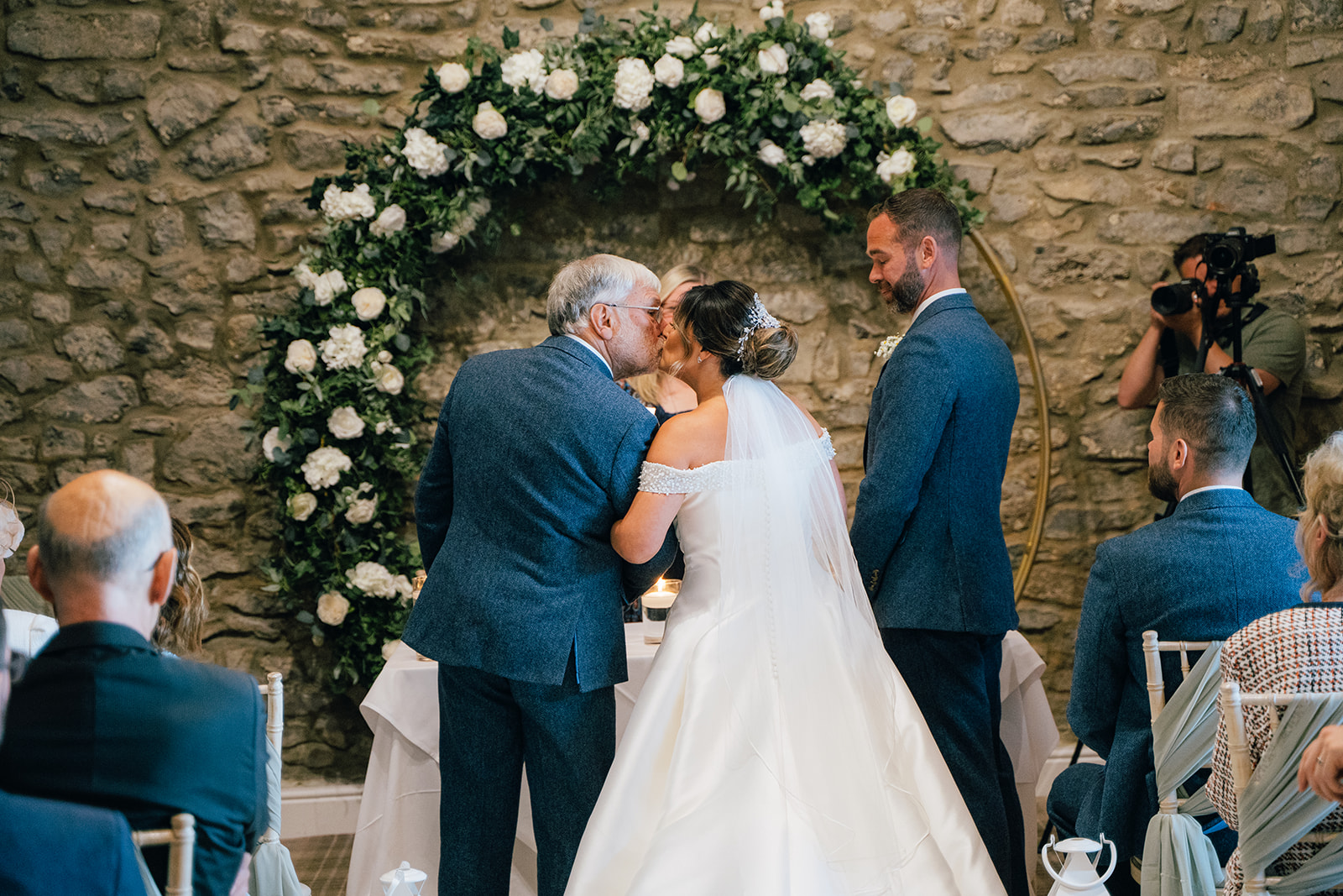 Wedding photographs of the ceremony at the Coniston Hotel