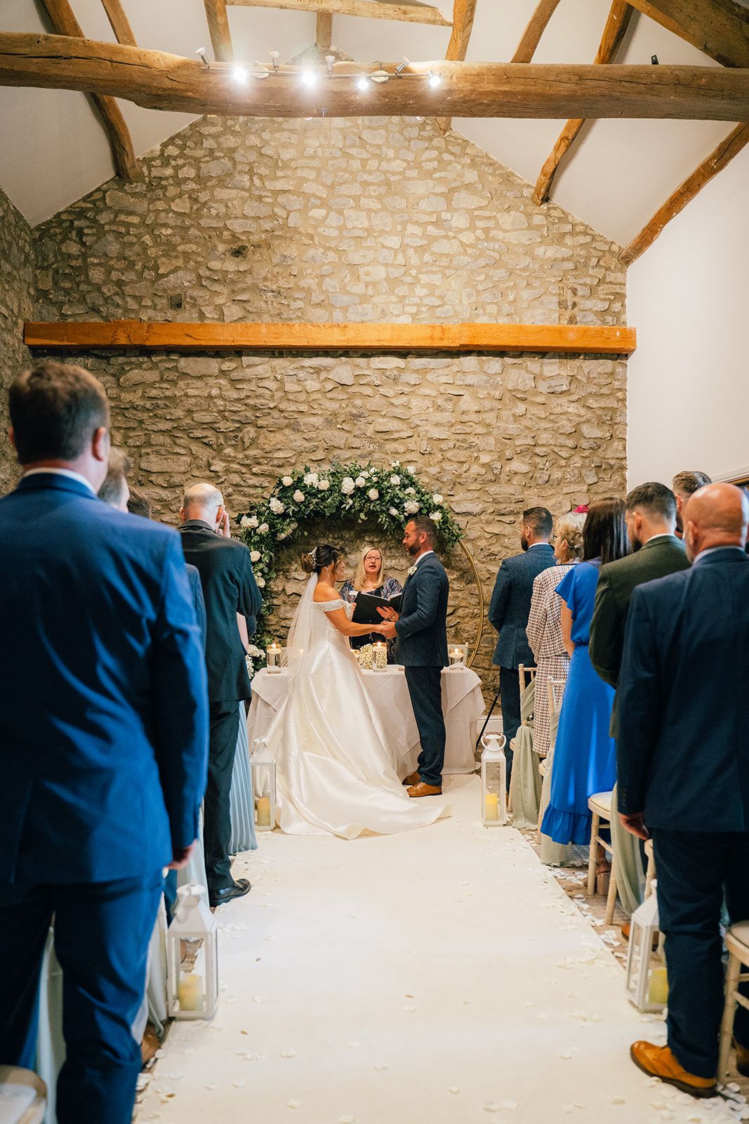 Wedding photographs of the ceremony at the Coniston Hotel