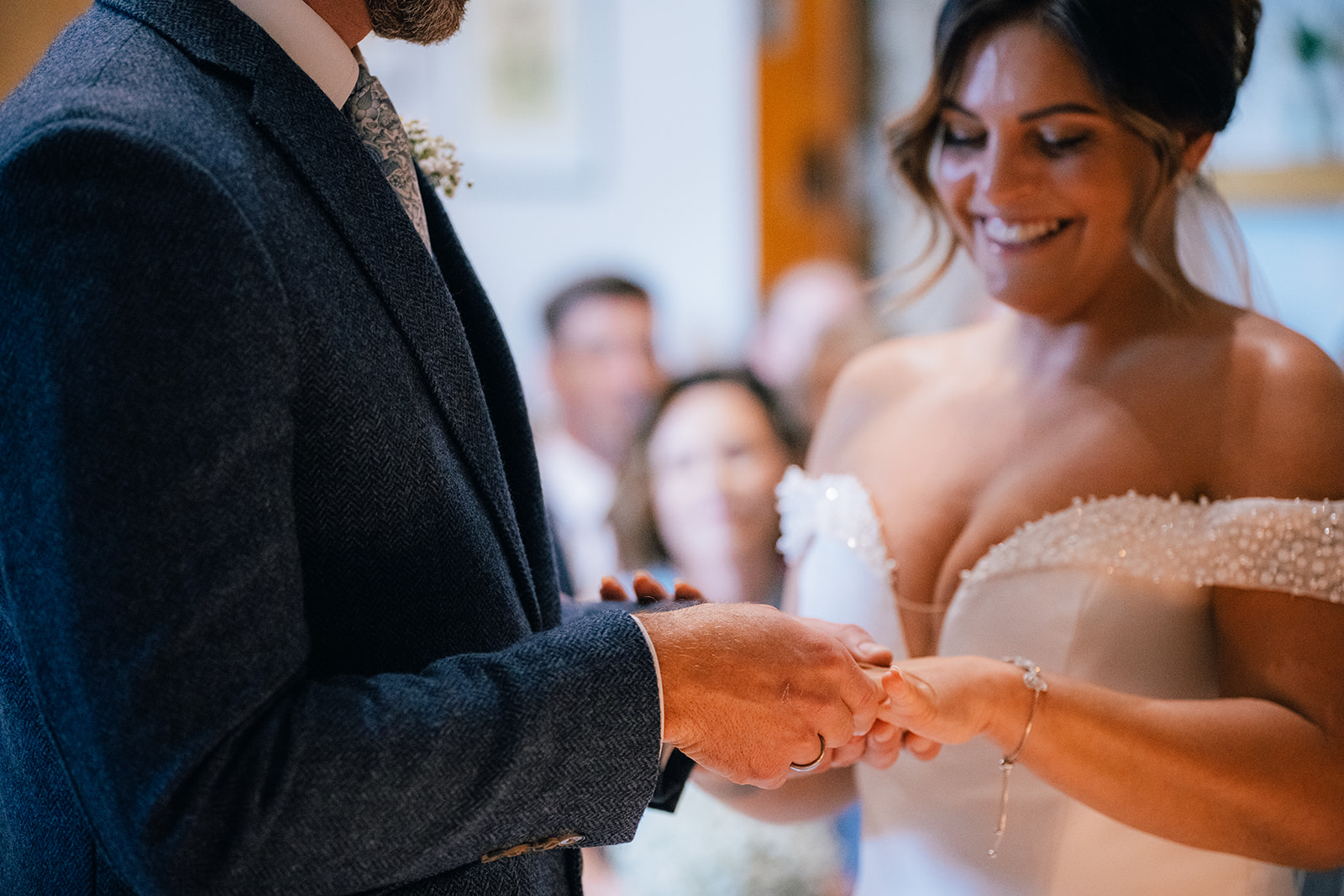 Wedding photographs of the ceremony at the Coniston Hotel