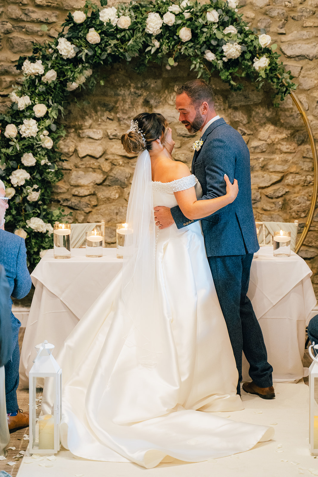 Wedding photographs of the ceremony at the Coniston Hotel
