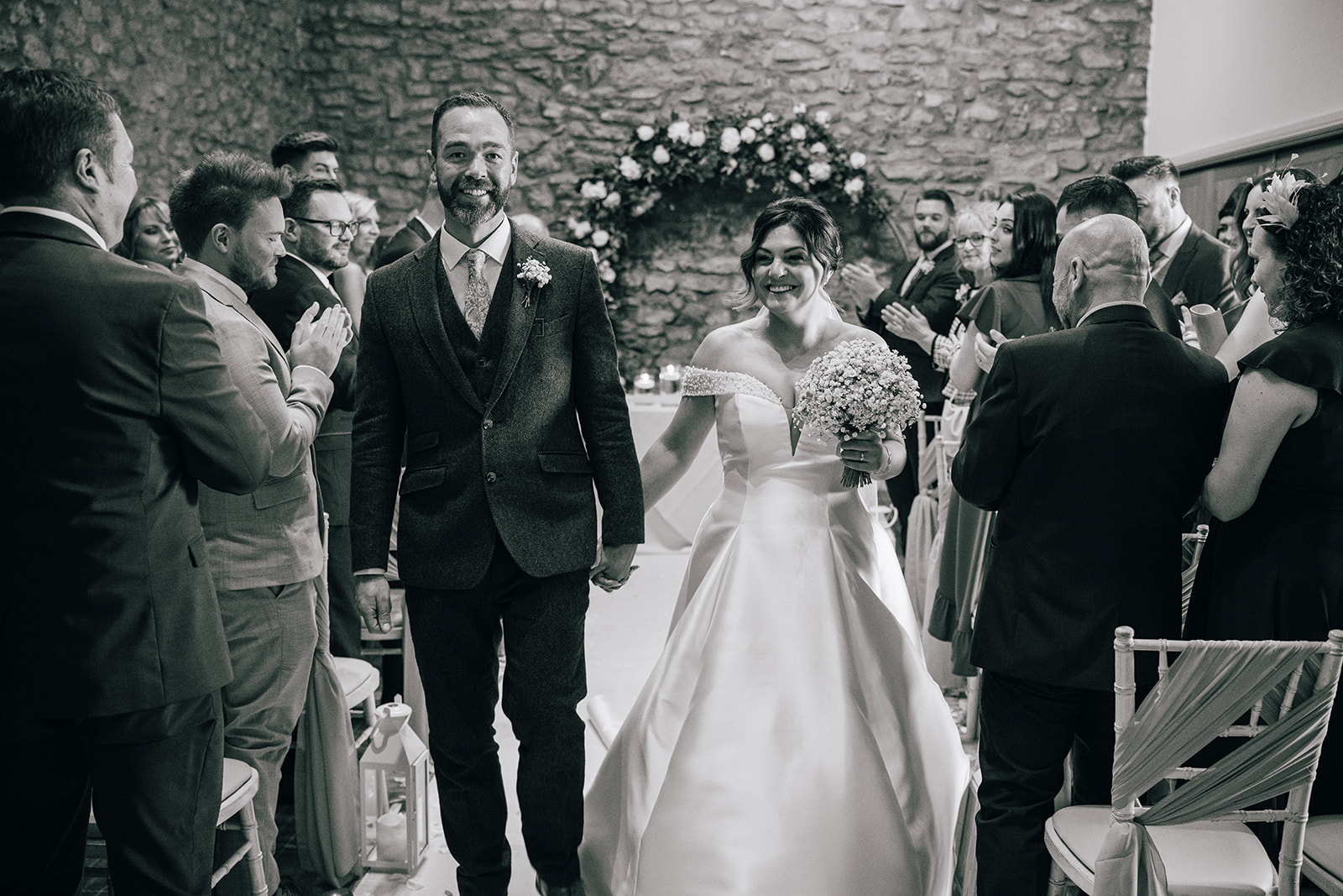 Wedding photographs of the ceremony at the Coniston Hotel