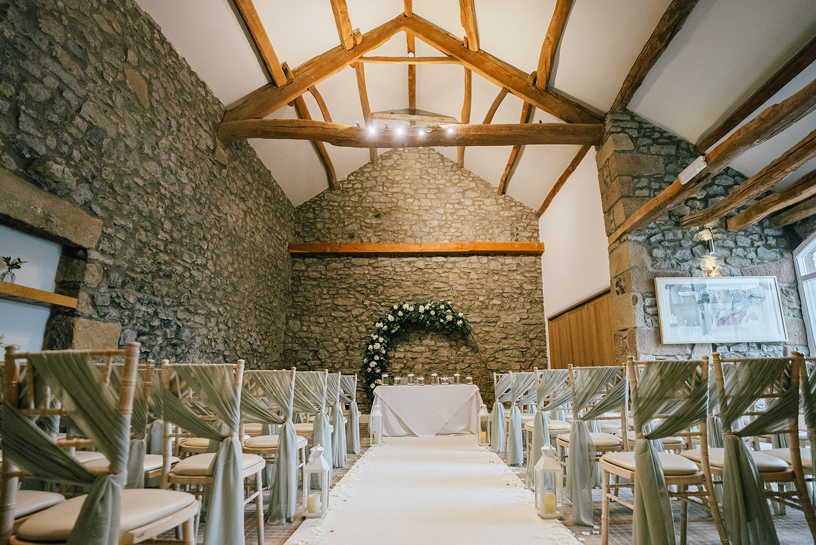 Wedding ceremony room at the Coniston Hotel