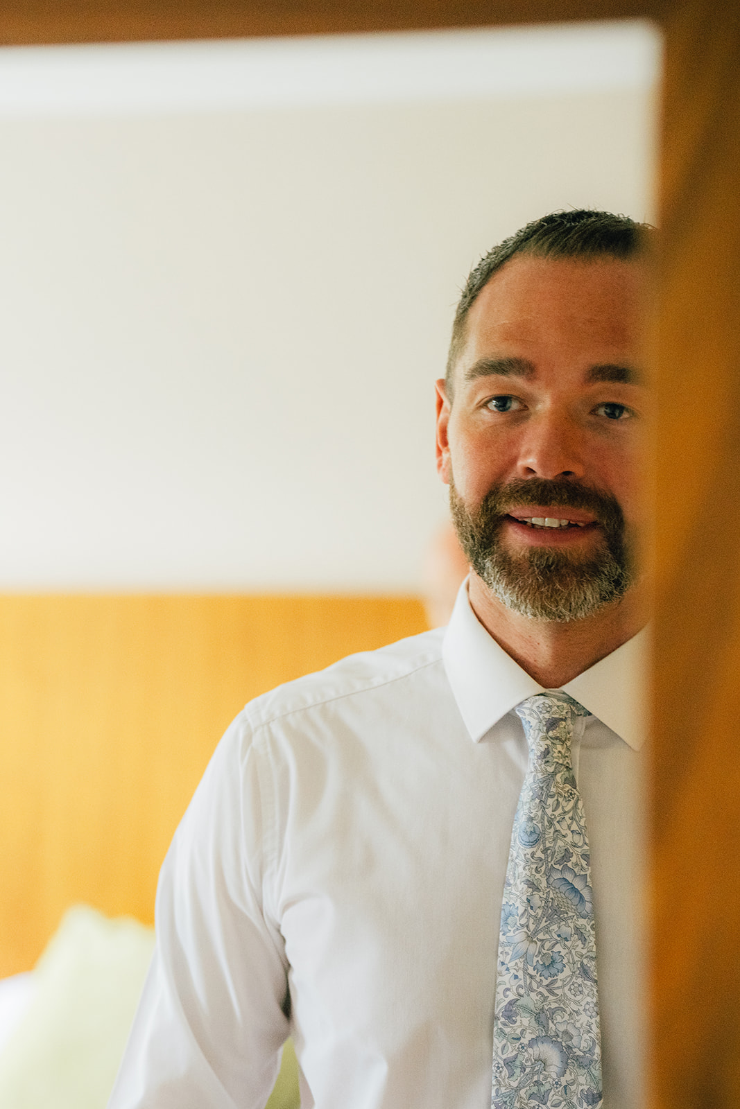 Wedding photographs of Groom prep at the Coniston Hotel