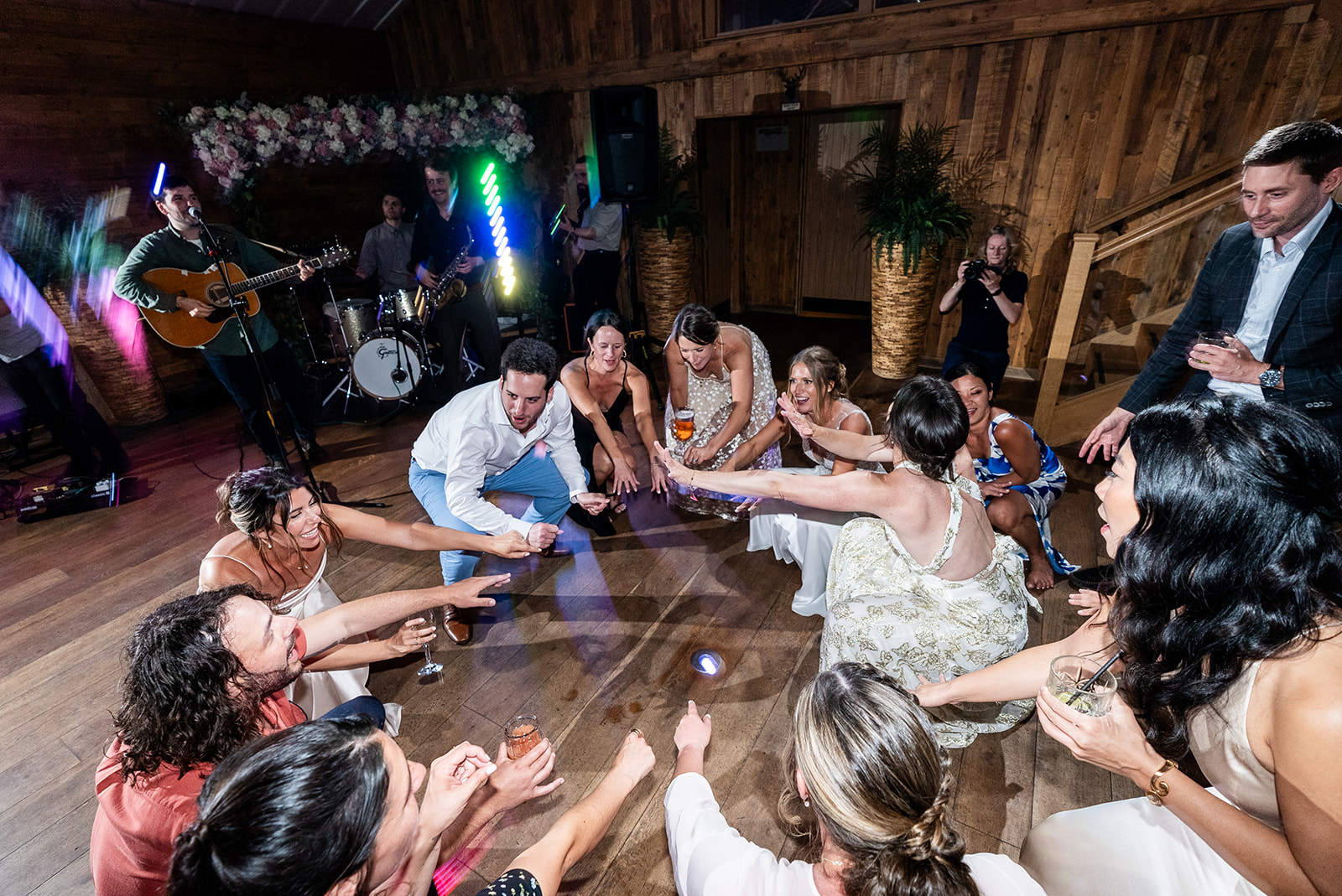 Wedding dancefloor fun at Woodstock weddings