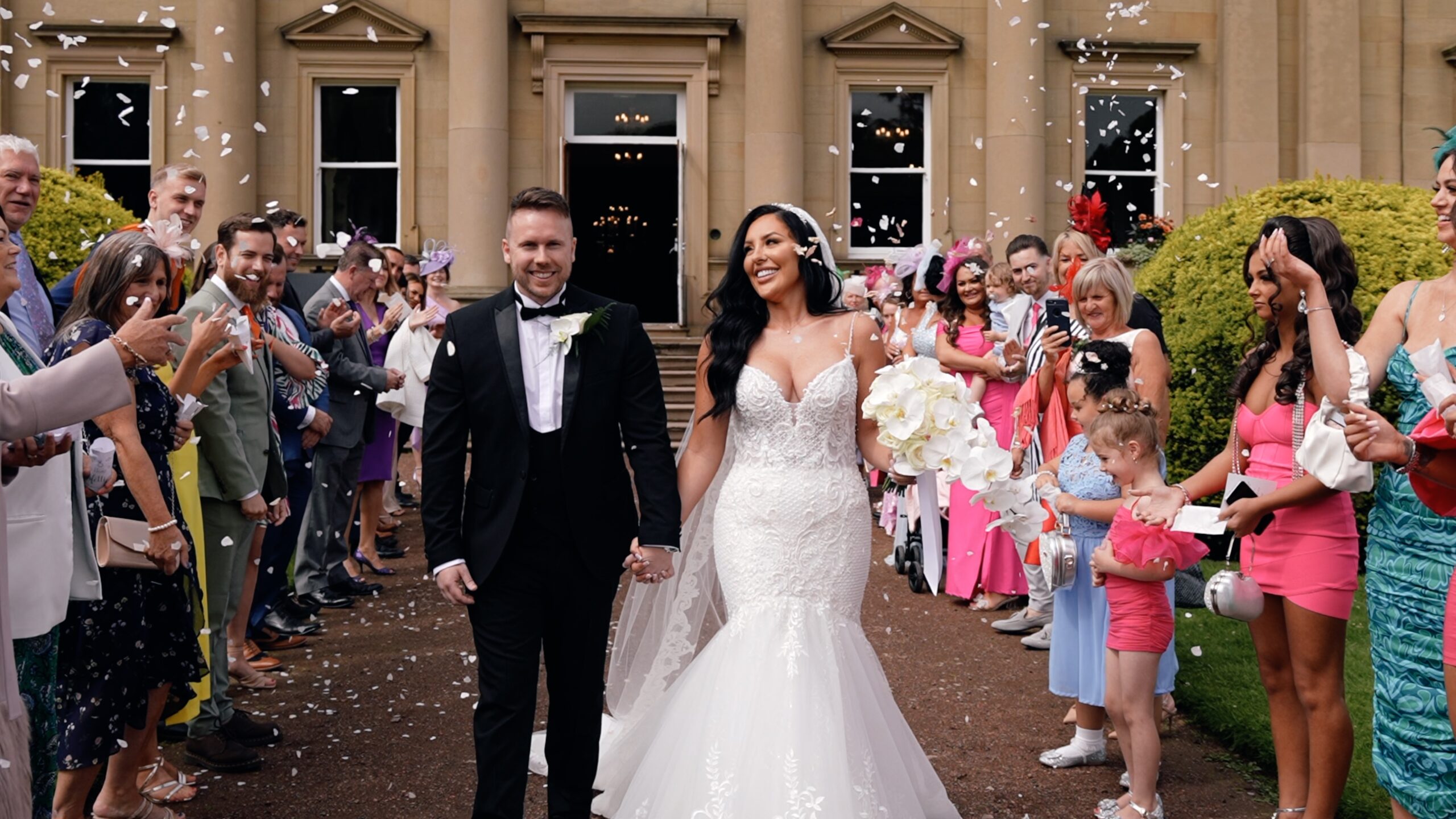 Confetti photo at Wortley Hall